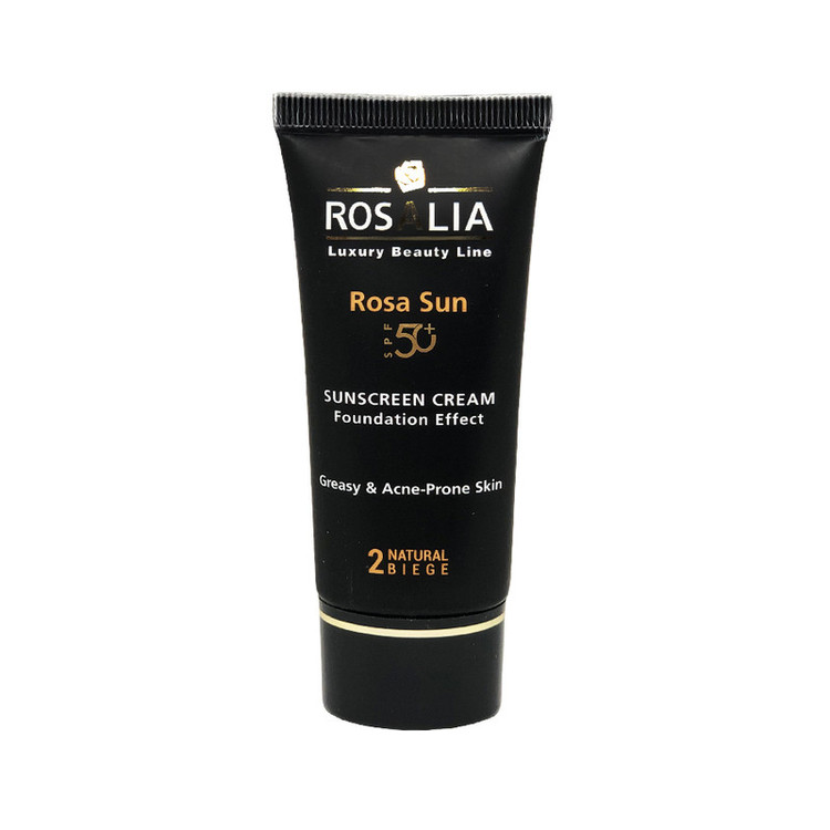 کرم ضد آفتاب رنگی رزالیا SPF 50 مدل 2 مناسب پوستهای چرب و مختلط حجم 40 میلی لیتر
