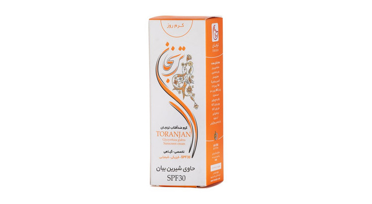 کرم ضدآفتاب گیاهی ترنجان مدل Glycyrrhiza Glabra SPF30 حجم 40 میلی لیتر