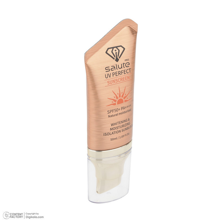کرم ضد آفتاب بیرنگ صورت سالوته پرو SPF 50 مدل UV Perfect محافظ ++++PA مناسب برای انواع پوست حجم 50 میلیلیتر