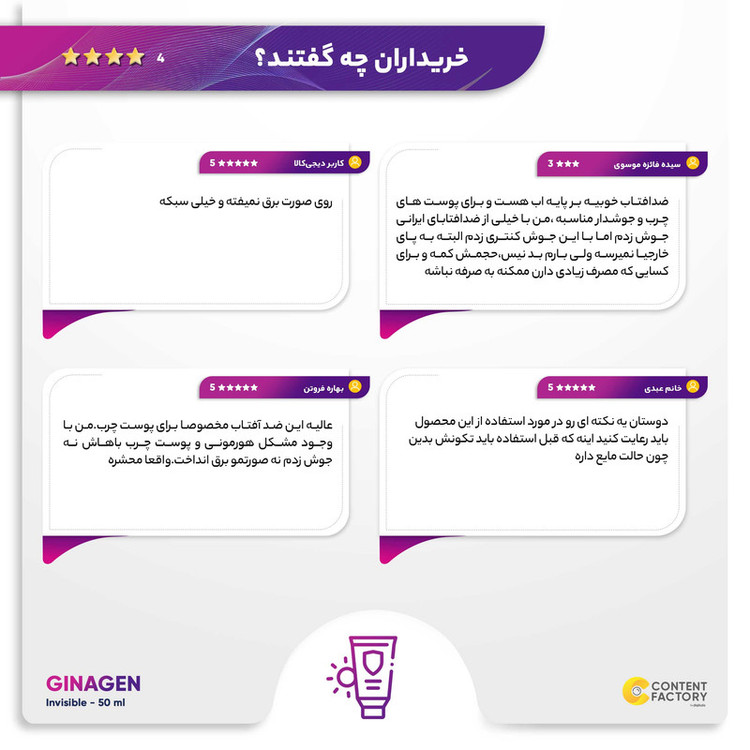 کرم ضدآفتاب بیرنگ ژیناژن مدل SPF50، مناسب پوستهای چرب، حجم 50 میلیلیتر