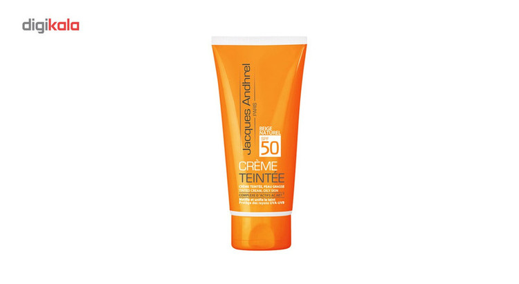 کرم ضد آفتاب رنگی ژاک آندرل پاریس SPF50 مدل TINTED مناسب پوست های چرب حجم 50 میلی لیتر
