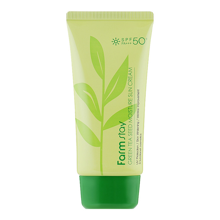 کرم ضد آفتاب بدون رنگ فارم استی SPF 50 مدل چای سبز ‌مناسب پوست‌های چرب و مختلط حجم 70 میلی‌لیتر