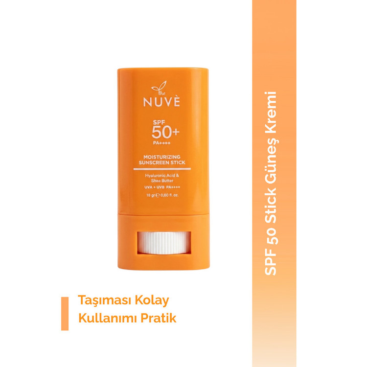 ضدآفتاب استیکی بیرنگ صورت، گردن، لب نوو SPF 50 مدل هیالورونیک اسید محافظ در برابر UVA + UVB مناسب برای انواع پوست حجم ۱۸ میلیلیتر