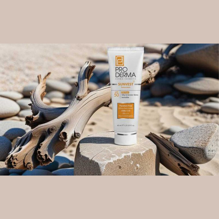 کرم ضدآفتاب فاقد چربی پرودرما مدل SPF50، حجم 40 میلیلیتر
