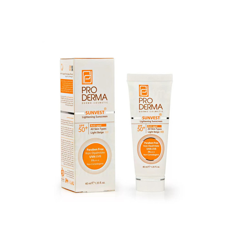 کرم ضدآفتاب فاقد چربی پرودرما مدل SPF50، حجم 40 میلیلیتر