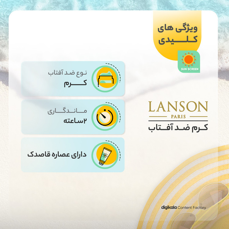 کرم ضدآفتاب لانسون شماره 1، حجم 40 میلیلیتر