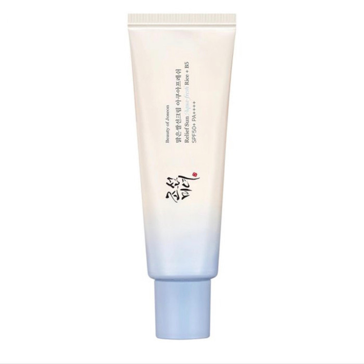 کرم ضدآفتاب بی رنگ صورت بیوتی آف جوسان SPF 50 مدل آکوا فرش حجم ۵۰ میلی لیتر