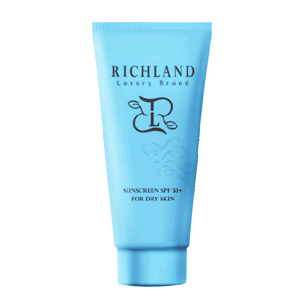 کرم ضد آفتاب رنگی صورت ریچلند SPF 50 مدل tinted محافظ در برابر اشعه UVA و UVB مناسب برای پوست خشک حجم 40 میلیلیتر