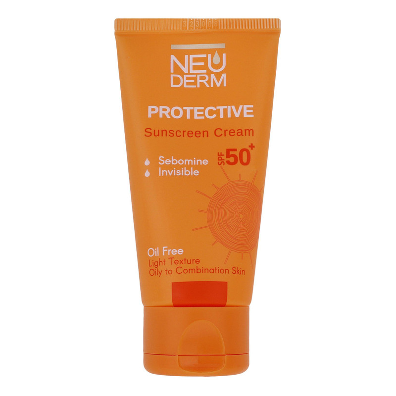 کرم ضدآفتاب بی‌رنگ نئودرم مدل Highly Protective SPF50، مناسب پوست‌های چرب تا مختلط، حجم 50 میلی‌لیتر