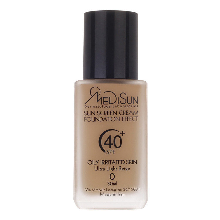 کرم ضد آفتاب رنگی مدیسان SPF 40 مدل No.0 مناسب پوستهای چرب حجم 30 میلیلیتر