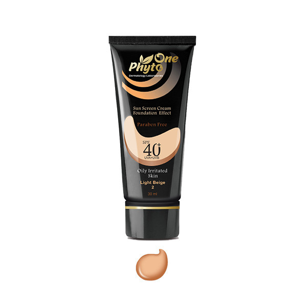 کرم ضد آفتاب رنگی فیتووان مدل Light Beige SPF 40 مناسب پوست های چرب حجم 30 میلی لیتر