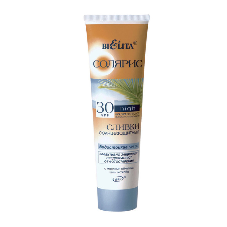 کرم ضد آفتاب بیرنگ دست و صورت بلیتا SPF 30 مدل High Protection محافظ UVB,UVA مناسب برای انواع پوست حجم ۱۰۰ میلیلیتر