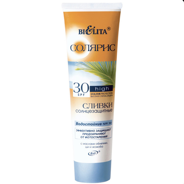 کرم ضد آفتاب بیرنگ دست و صورت بلیتا SPF 30 مدل High Protection محافظ UVB,UVA مناسب برای انواع پوست حجم ۱۰۰ میلیلیتر