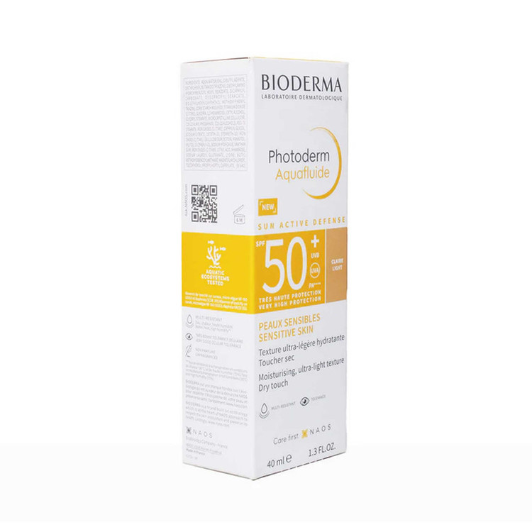 کرم ضدآفتاب بایودرما مدل Aquafluide Claire، حجم 40 میلیلیتر