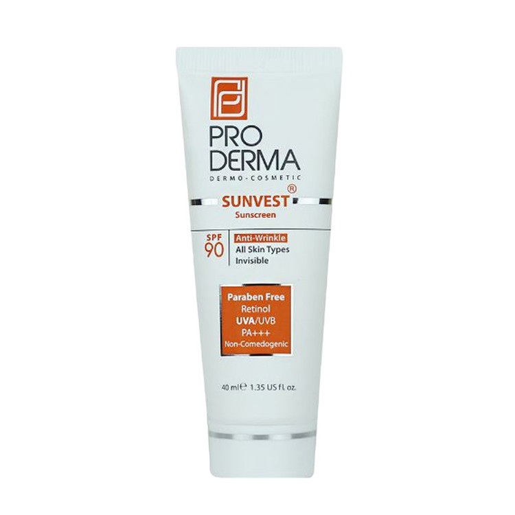 کرم ضدآفتاب و ضدچروک پرودرما مدل SPF90، حجم 40 میلیلیتر