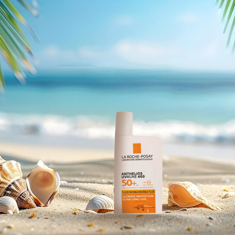 فلویید ضد آفتاب بدون رنگ لاروش پوزای SPF30 مدل Anthelios محافظ UVA ،UVB، مناسب انواع پوست حجم 50 میلیلیتر