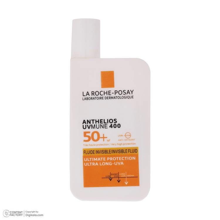فلویید ضد آفتاب بدون رنگ لاروش پوزای SPF30 مدل Anthelios محافظ UVA ،UVB، مناسب انواع پوست حجم 50 میلیلیتر