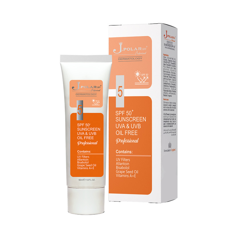 کرم ضد آفتاب بدون رنگ جی.پلار SPF50 مدل Professional مناسب انواع پوست حجم 50 میلی لیتر