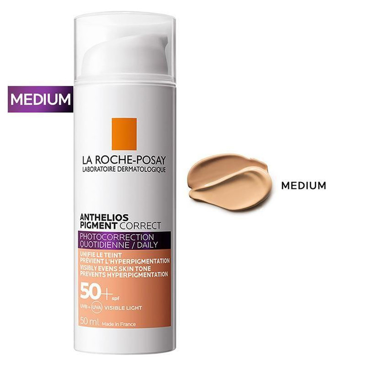 کرم ضد آفتاب لاروش پوزای مدل pigment correct حجم 50 میلی لیتر