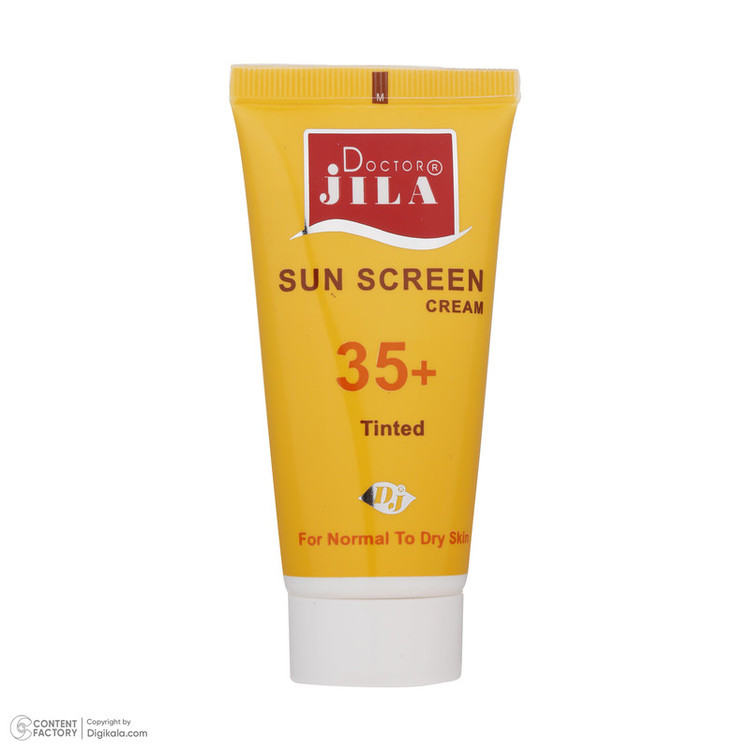 کرم ضد آفتاب رنگی دکتر ژیلا SPF 35 مدل Tinted مناسب پوستهای معمولی تا خشک وزن 50 گرم