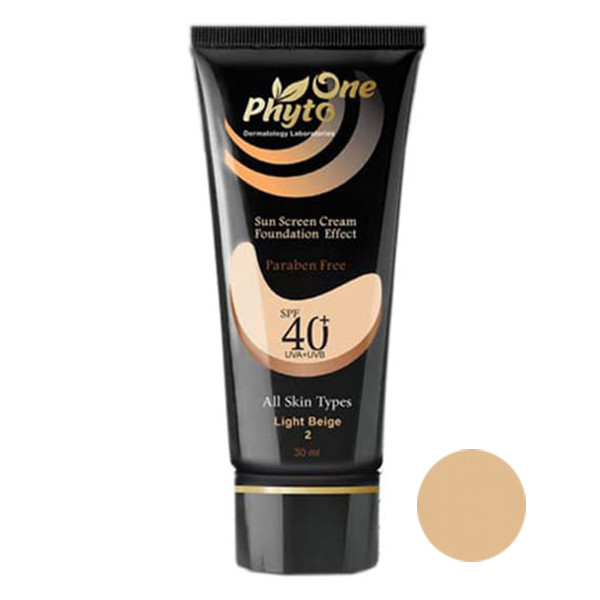 کرم ضد آفتاب رنگی فیتووان مدل Light Beige SPF 40 مناسب انواع پوست حجم 30 میلی لیتر