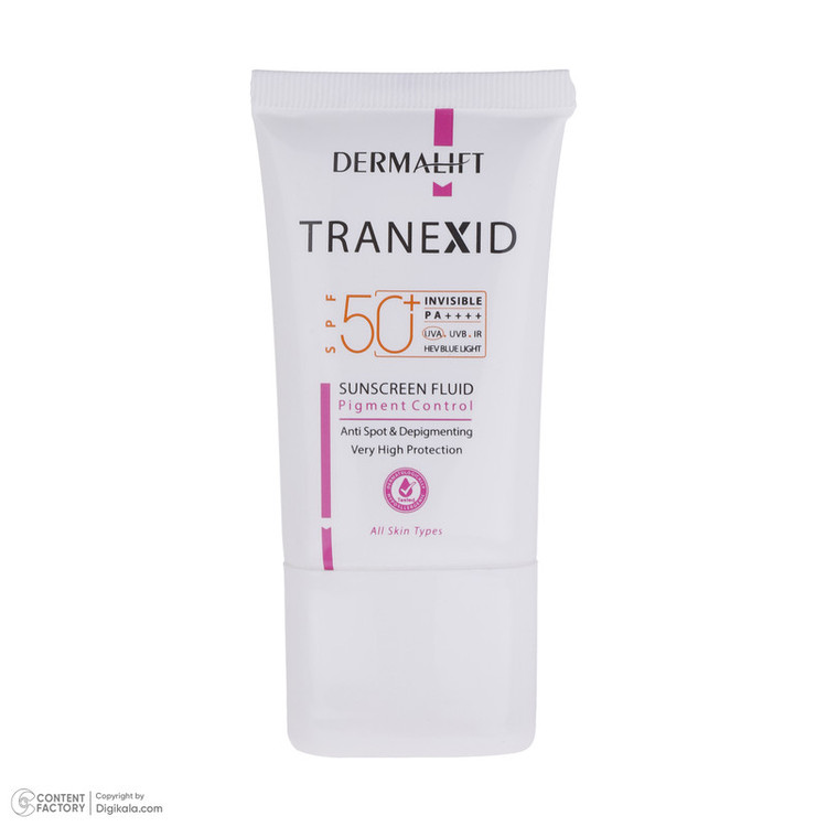 فلوئید ضد آفتاب درمالیفت مدل Tranexid حجم 40 میلی لیتر