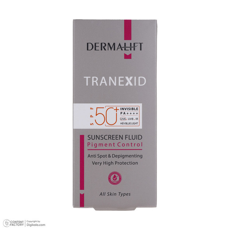 فلوئید ضد آفتاب درمالیفت مدل Tranexid حجم 40 میلی لیتر