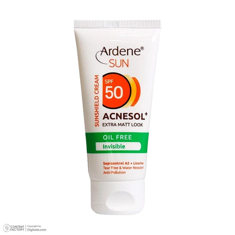 کرم ضدآفتاب آردن مدل ACNESOL، حجم 50 میلیلیتر