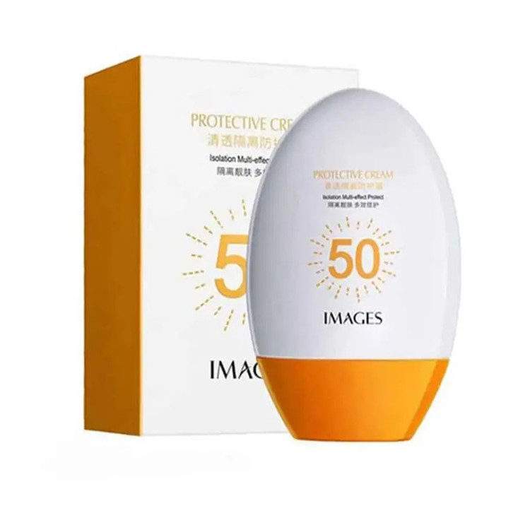 کرم ضد آفتاب بدون رنگ ایمجز SPF 50 مدل Protective مناسب انواع پوست حجم 45 میلیلیتر مجموعه 2 عددی