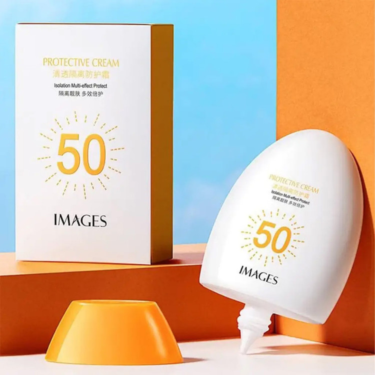 کرم ضد آفتاب بدون رنگ ایمجز SPF 50 مدل Protective مناسب انواع پوست حجم 45 میلیلیتر مجموعه 2 عددی