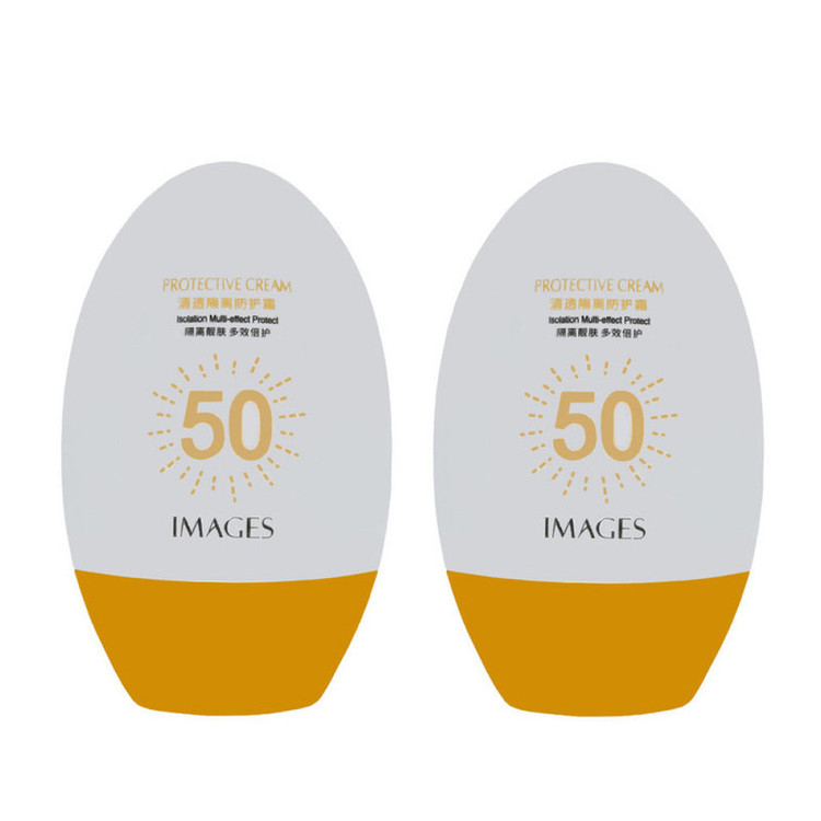 کرم ضد آفتاب بدون رنگ ایمجز SPF 50 مدل Protective مناسب انواع پوست حجم 45 میلیلیتر مجموعه 2 عددی