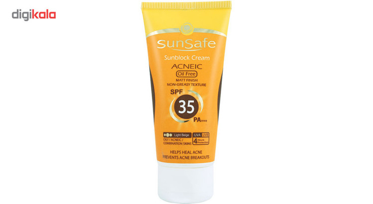کرم ضد آفتاب رنگی سان سیف SPF 35 مدل 01 مناسب برای پوست چرب وزن 50 گرم