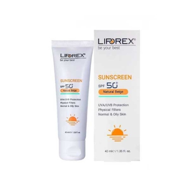 کرم ضد آفتاب رنگی لیپورکس SPF 50 مدل N-O مناسب برای پوست چرب و معمولی حجم 40 میلیلیتر