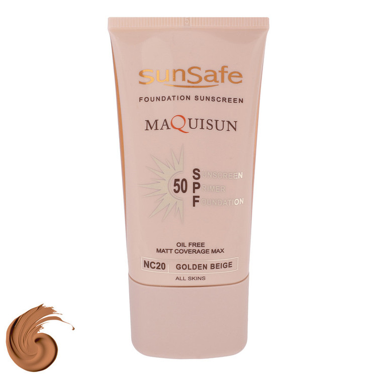 کرم ضدآفتاب رنگی سانسیف SPF50 مدل NC20 مناسب انواع پوست، حجم 40 میلیلیتر