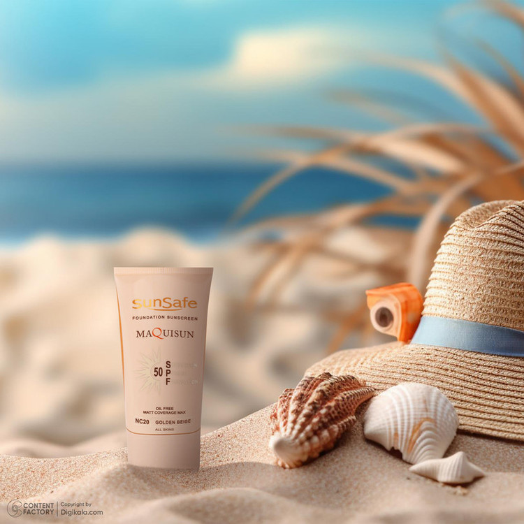 کرم ضدآفتاب رنگی سانسیف SPF50 مدل NC20 مناسب انواع پوست، حجم 40 میلیلیتر