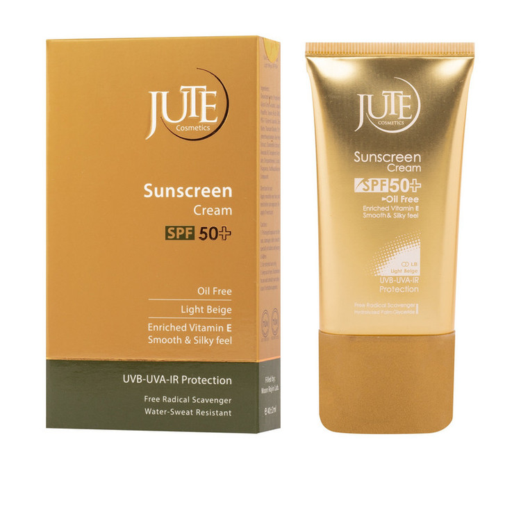 کرم ضد آفتاب رنگی ژوت، SPF 50، مناسب انواع پوست با تنالیته روشن و حجم 40 میلیلیتر، ضد آب، محافظتکننده در برابر اشعههای UVA و UVB، دارای فرمولاسیون فاقد چربی و ویتامین E، با ماندگاری 2 ساعته