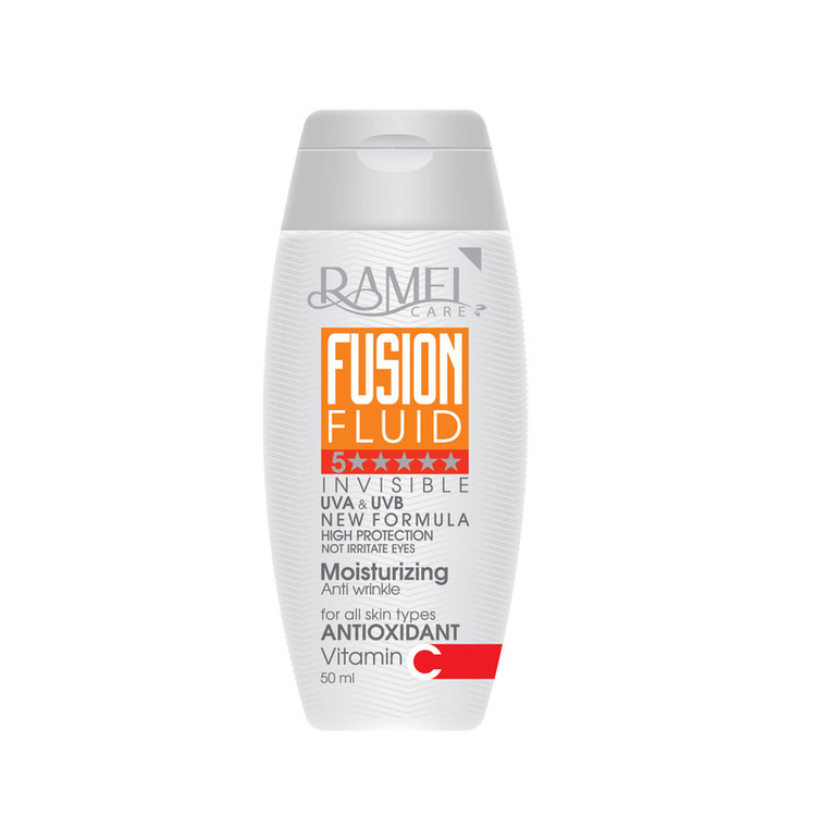 فلوئید ضدآفتاب بیرنگ رامل ، با SPF50، حاوی محافظ UVA ،UVB ، فاقد چربی، ضدچروک، مناسب انواع پوست، حجم 50 میلیلیتر