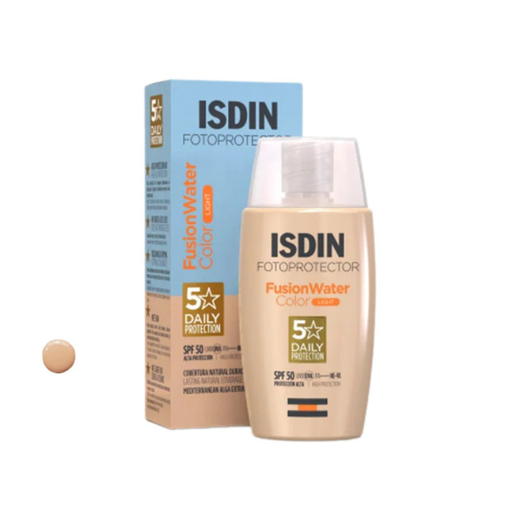 کرم ضد آفتاب رنگی ایزدین SPF 50 مدل FCL مناسب انواع پوست حجم 50 میلیلیتر