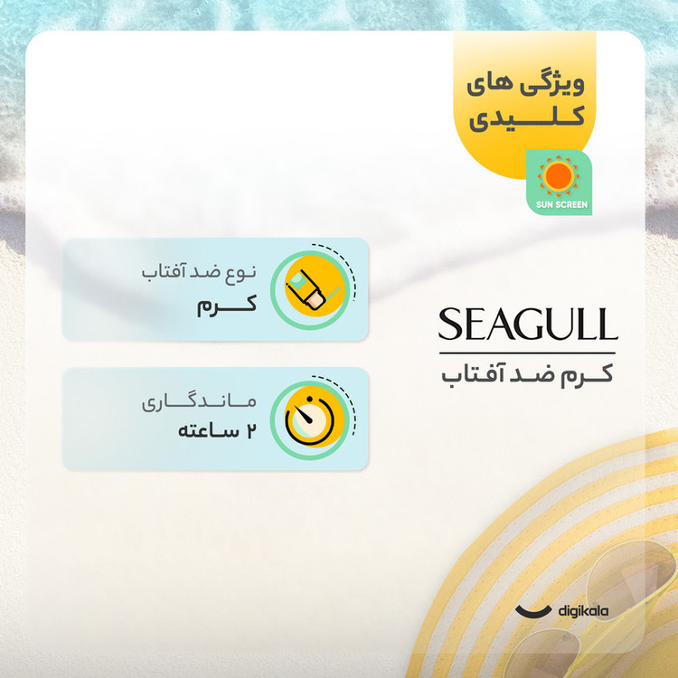 کرم ضدآفتاب آقایان سی گل مدل SPF55، حجم 50 میلیلیتر