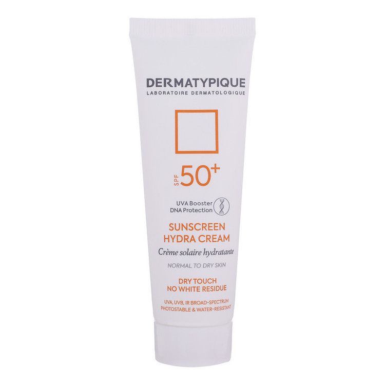 کرم ضدآفتاب بیرنگ درماتیپیک +SPF50 مدل هیدرا مناسب انواع پوست، حجم 50 میلیلیتر