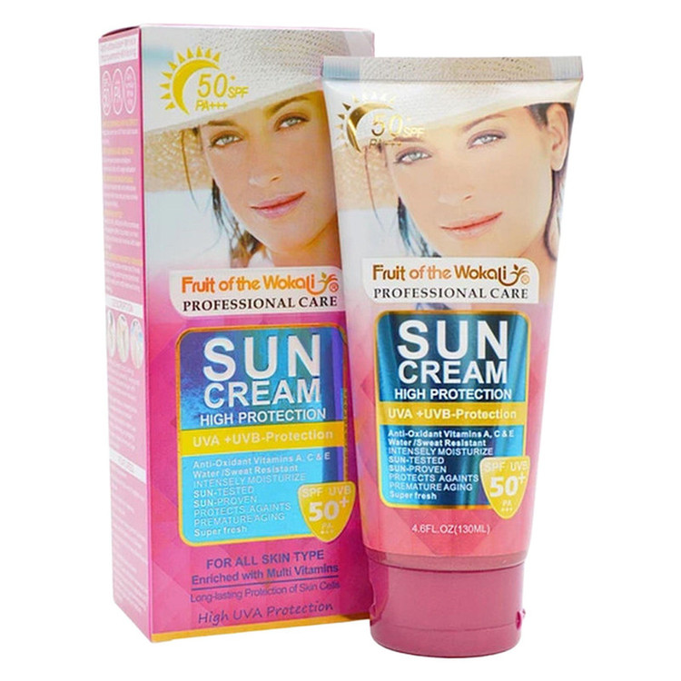 کرم ضد آفتاب بدون رنگ وکالی SPF 50 مدل wl491 مناسب انواع پوست حجم 130 میلیلیتر