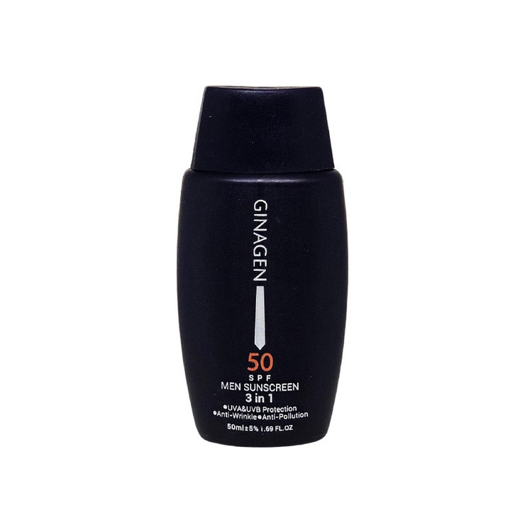 کرم ضد آفتاب بدون رنگ ژیناژن SPF 50 مدل 3in1 مناسب برای انواع پوست حجم 50 میلیلیتر