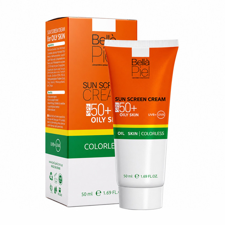 کرم ضد آفتاب بیرنگ صورت بلاپی یل SPF 50 مدل oily skin محافظ در برابر اشعه UVA و UVB مناسب برای پوست چرب حجم 50 میلیلیتر