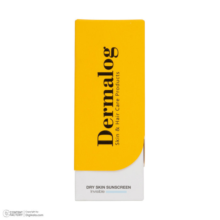 کرم ضد آفتاب بیرنگ صورت درمالوگ SPF 50 مدل 01 محافظ در برابر اشعه UVA و UVB مناسب برای پوست خشک حجم ۵۰ میلیلیتر