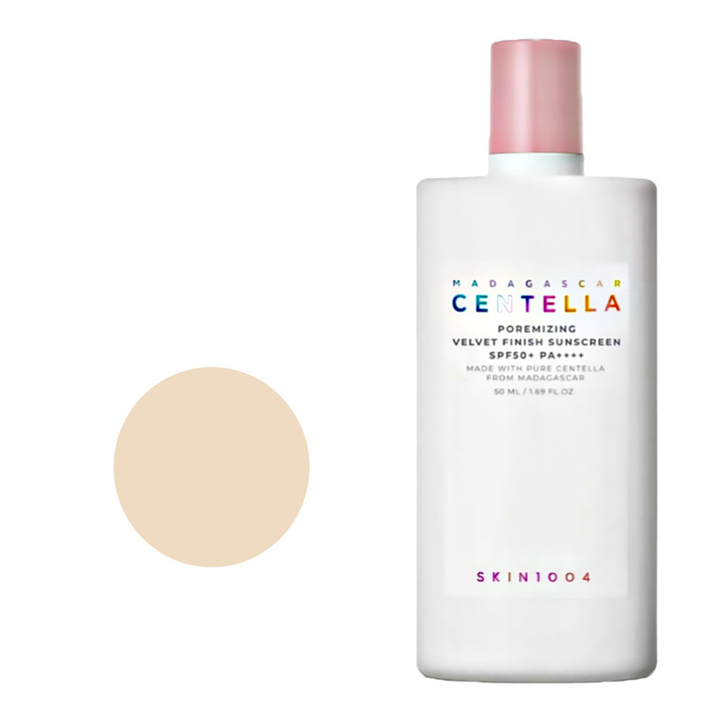 کرم ضد آفتاب رنگی صورت سانتلا SPF 50 مدل Velvet Finish محافظ در برابر اشعه آفتاب ‌مناسب برای انواع پوست حجم 50 میلی‌لیتر