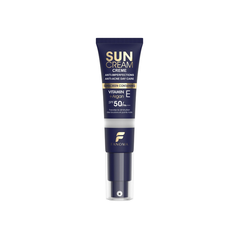 کرم ضد آفتاب بی‌رنگ صورت فانوما SPF 50 مدل ضدآفتاب بدون چربی و ضدجوش فانوما بی رنگ ‌مناسب برای انواع پوست حجم 35 میلی‌لیتر