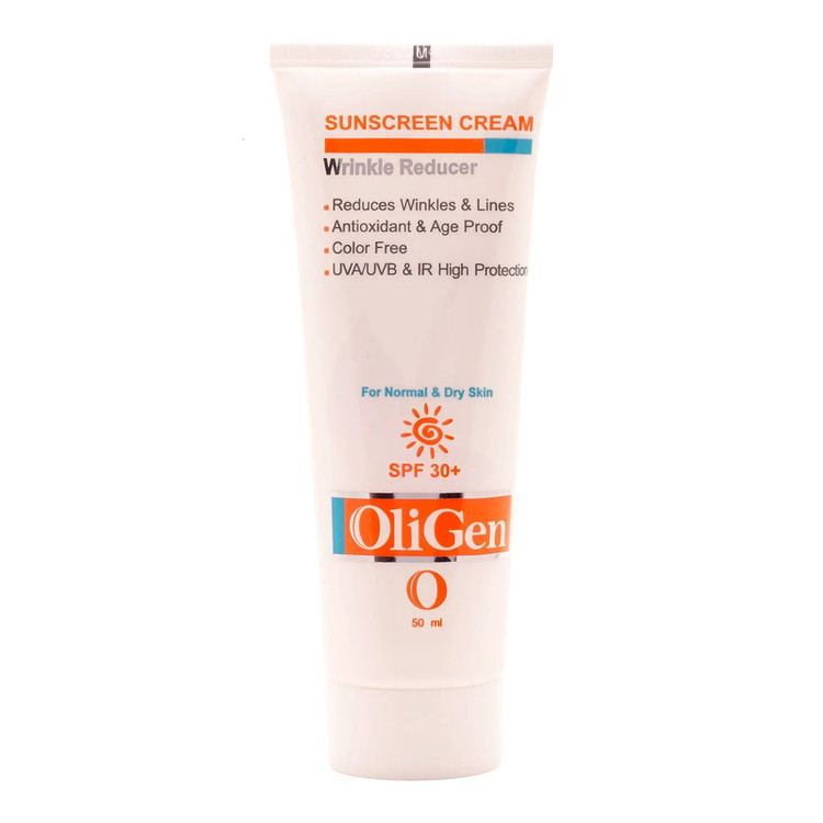 کرم ضد آفتاب بی رنگ الی ژن spf30 مدل 01 مناسب پوست های خشک و معمولی حجم 50 میلی لیتر