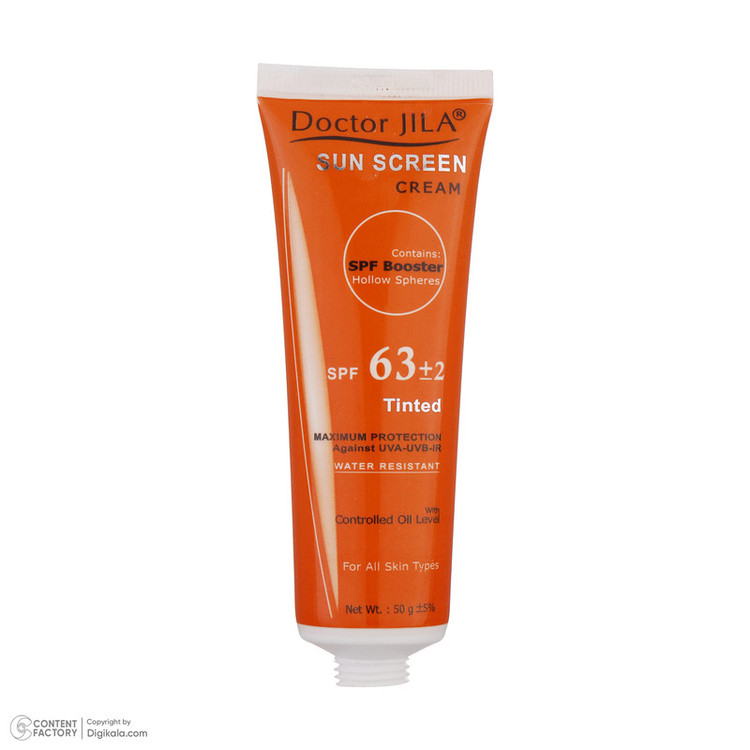 کرم ضدآفتاب دکتر ژیلا مدل Tinted با SPF63، حجم 50میلیلیتر
