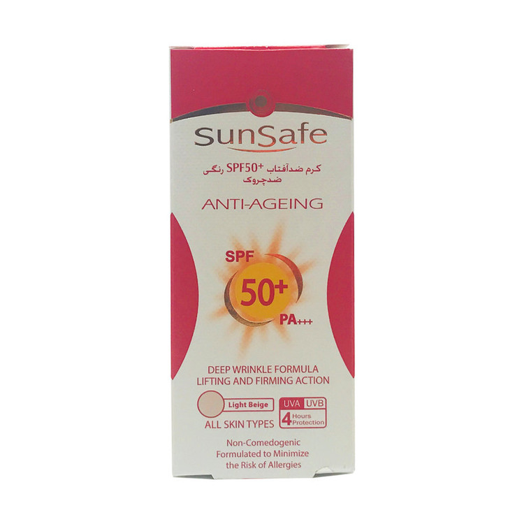 کرم ضد آفتاب سان سیف مدل anti ageing حجم 50 میلی لیتر