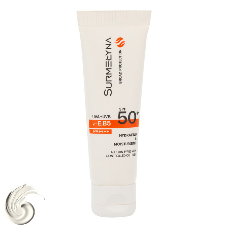 کرم ضد آفتاب بیرنگ سورملینا، SPF 50، مدل 00 UVA UVB، مناسب انواع پوست با حجم 50 میلیلیتر، ضد حساسیت، فاقد پارابن و سیلیکون، محافظتکننده در برابر اشعههای UVA و UVB، بدون تست حیوانی، PA++++، ضد پیری، ضد جوش، با ماندگاری 2 ساعته